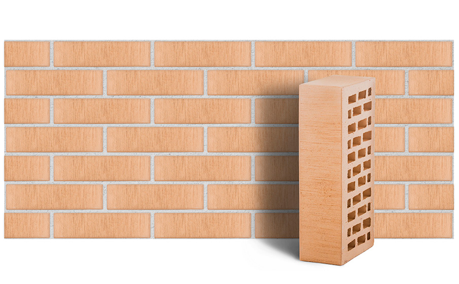 Кирпич ЛСР пустотелый слоновая кость тростник 250*120*65 мм